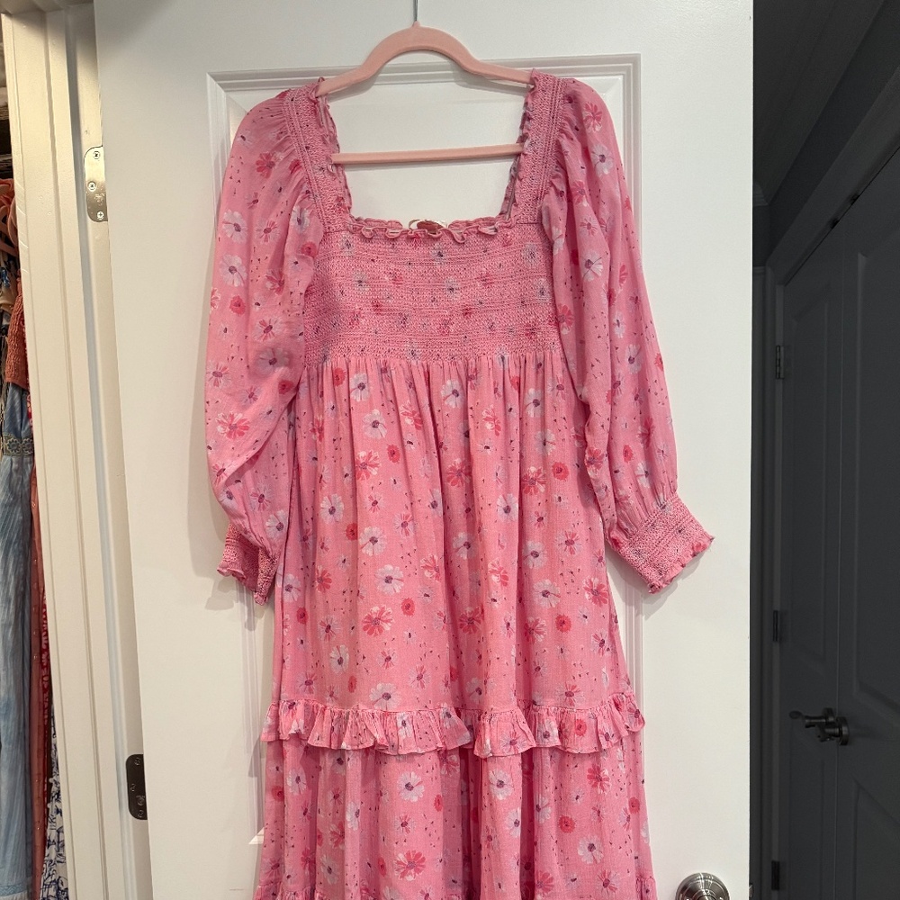 LoveShackFancy Pink Dress XS